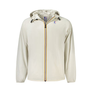 Beige Polyamid Herrenjacke
