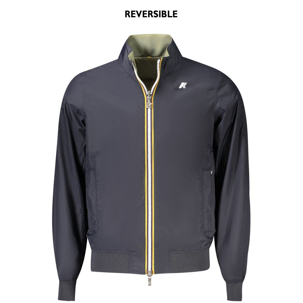 Blaue Nylonjacke für Herren