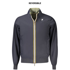 Blue Nylon Men Jacket