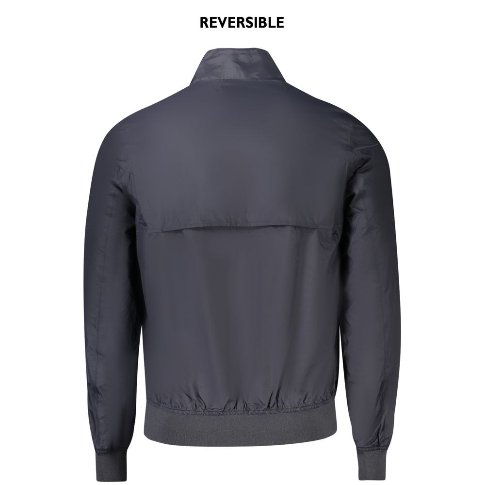 Blaue Nylonjacke für Herren