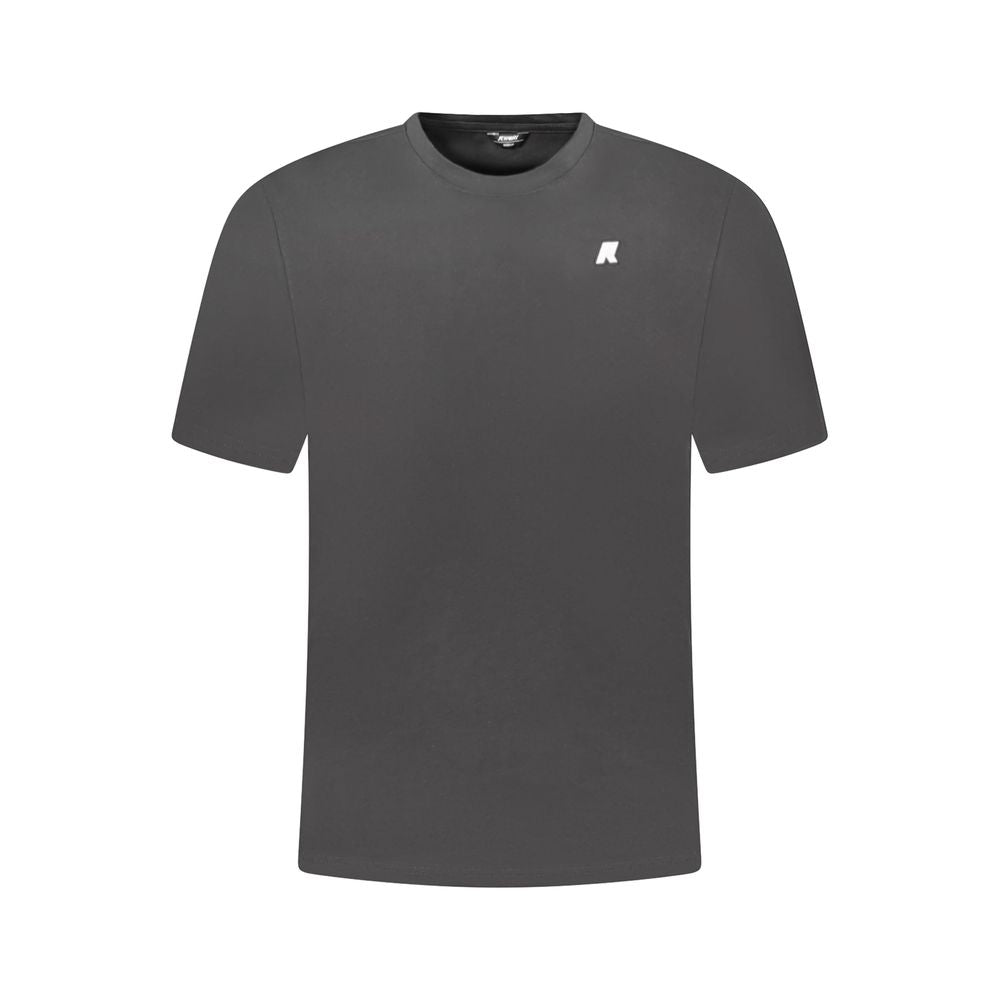 Schwarzes Herren-T-Shirt aus Baumwolle