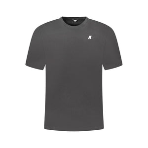 Schwarzes Herren-T-Shirt aus Baumwolle