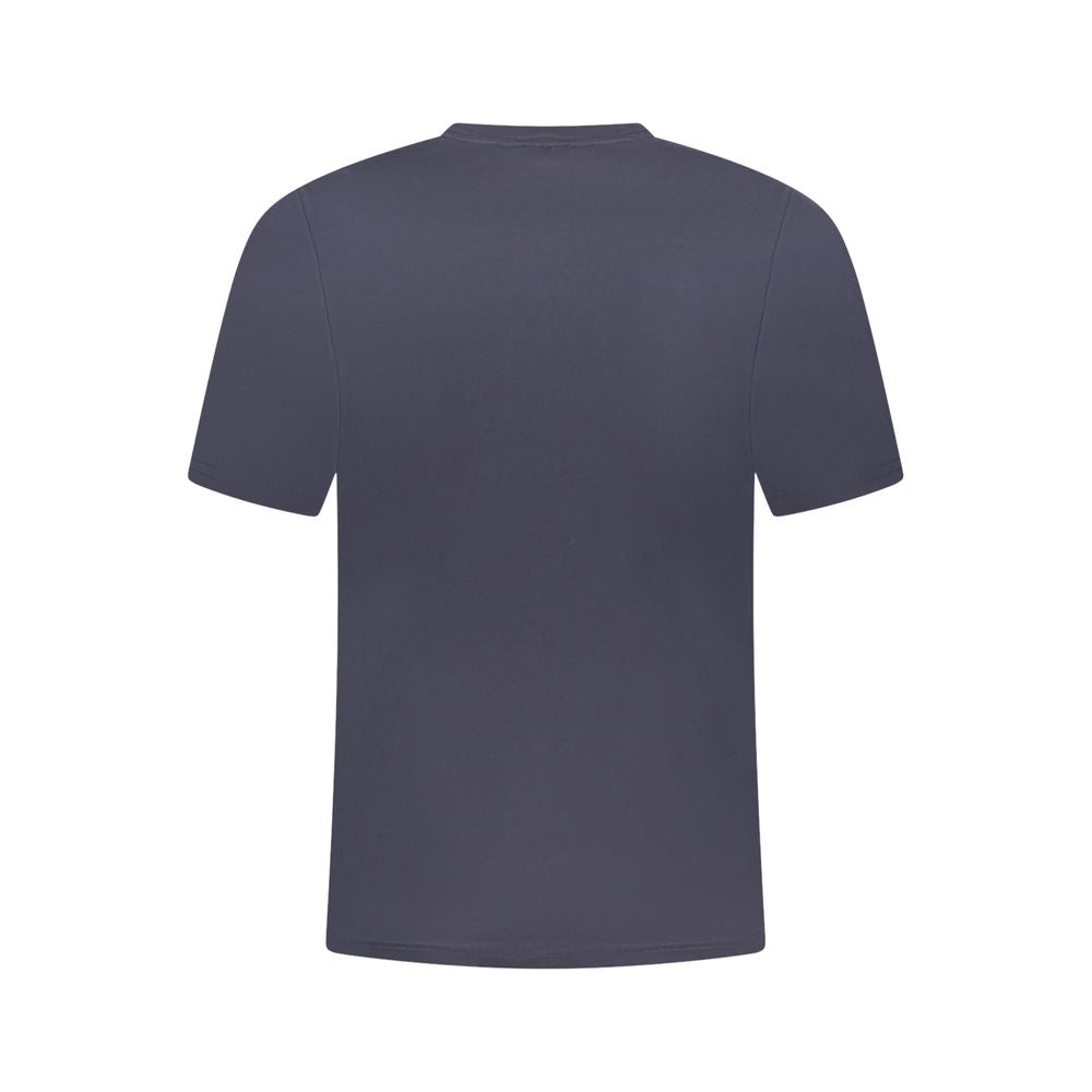 Blaues Herren-T-Shirt aus Baumwolle