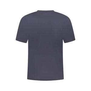 Blaues Herren-T-Shirt aus Baumwolle