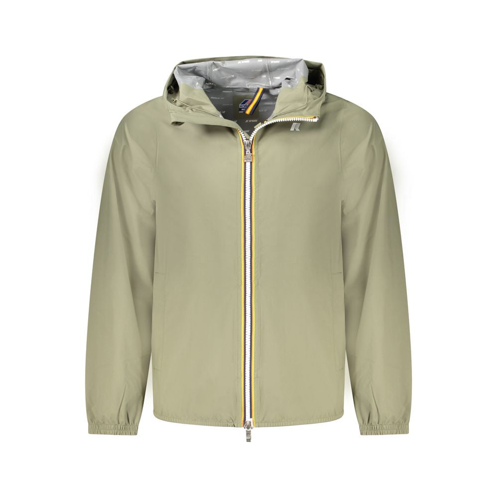 Grüne Polyester Herrenjacke
