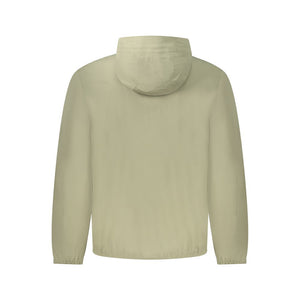 Grüne Polyester Herrenjacke
