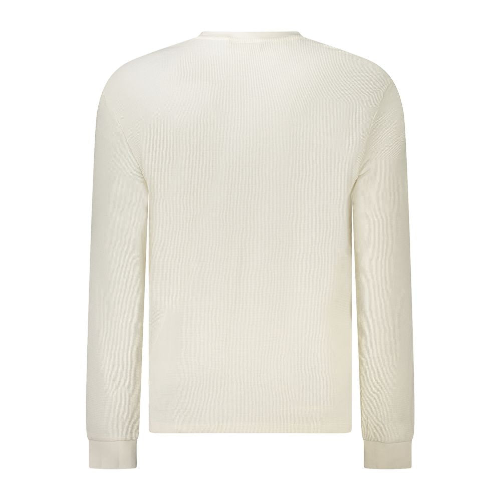 Weißer Baumwollpullover für Herren
