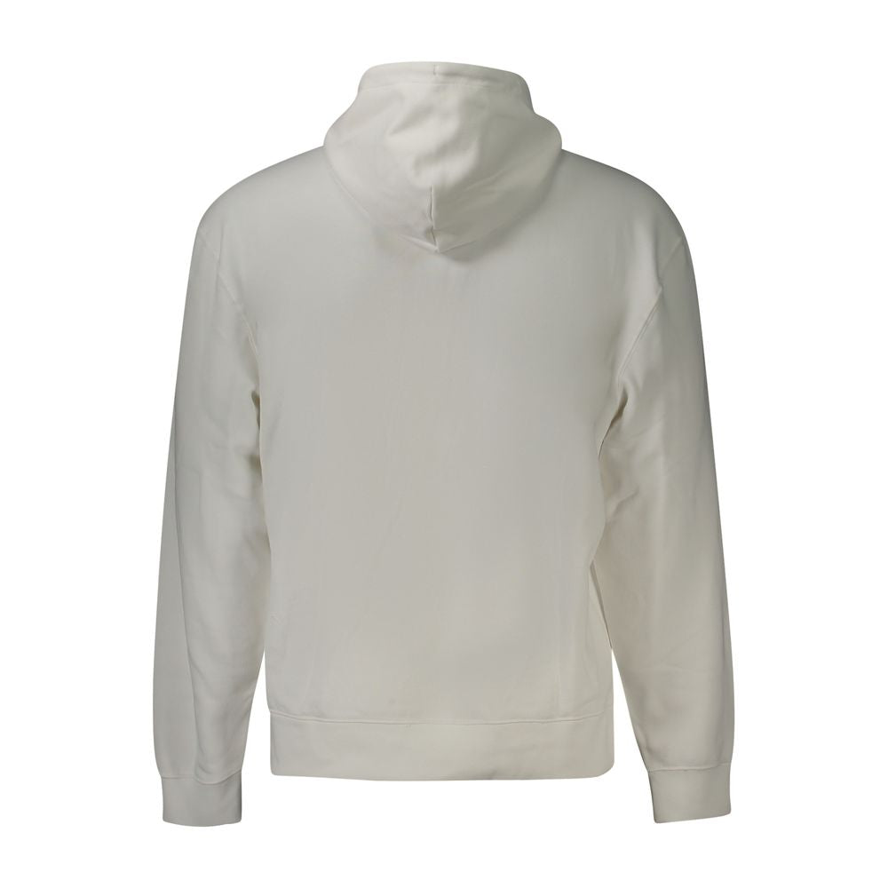 Weißer Baumwollpullover für Herren