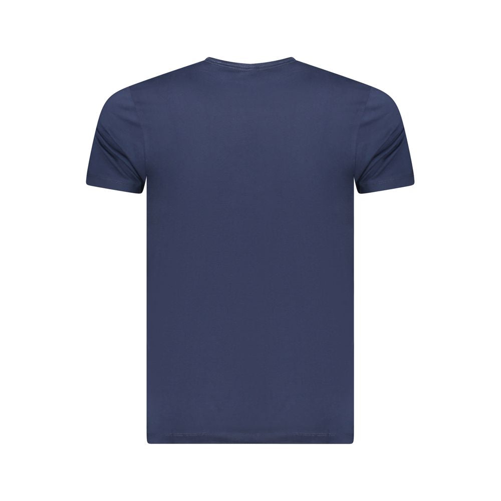 Blaues Herren-T-Shirt aus Baumwolle