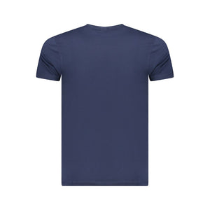 Blaues Herren-T-Shirt aus Baumwolle
