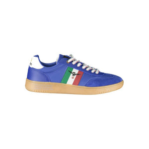 Blaue Leder Herren Sneaker