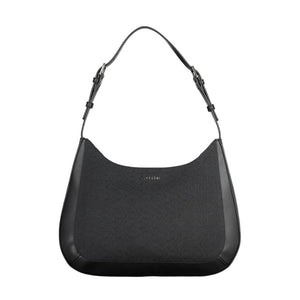 Black Polyester Handbag