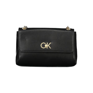 Schwarze Polyester-Handtasche
