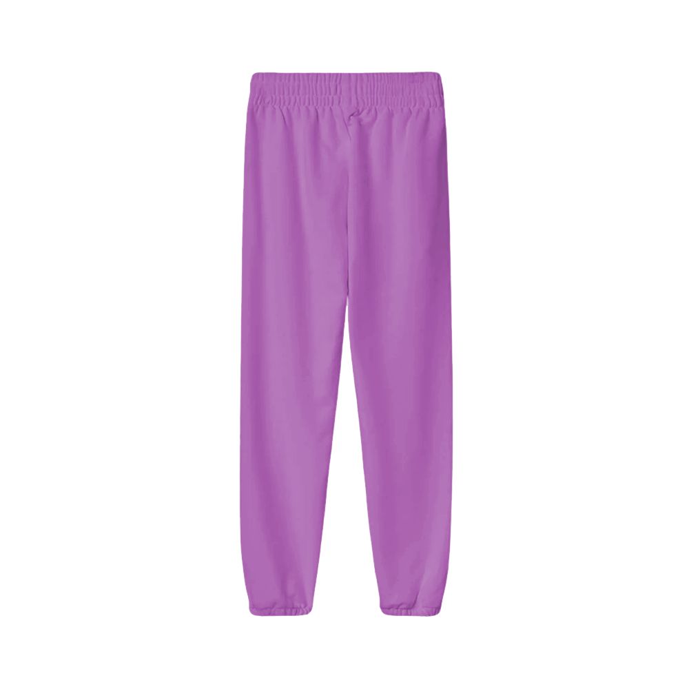 Lila Baumwolljeans und Hose
