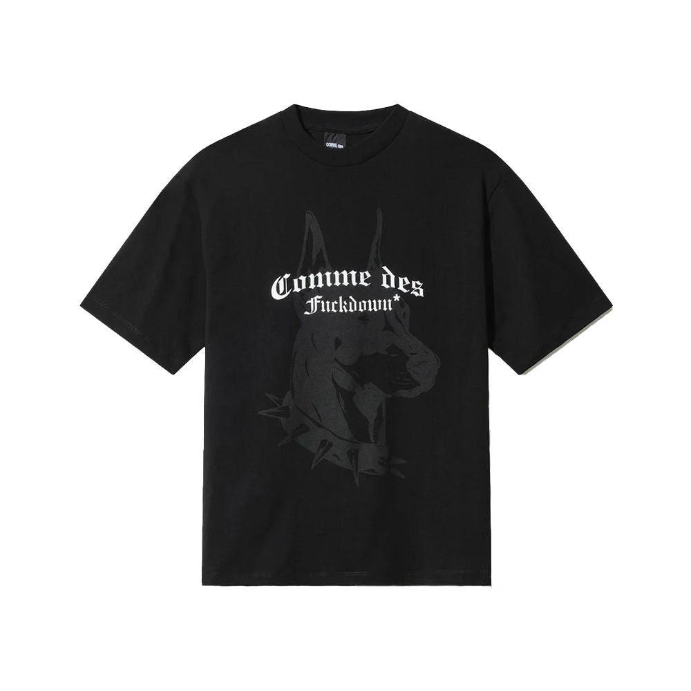 Schwarzes Damen-T-Shirt aus Baumwolle