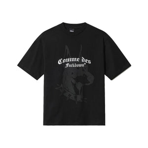 Schwarzes Damen-T-Shirt aus Baumwolle