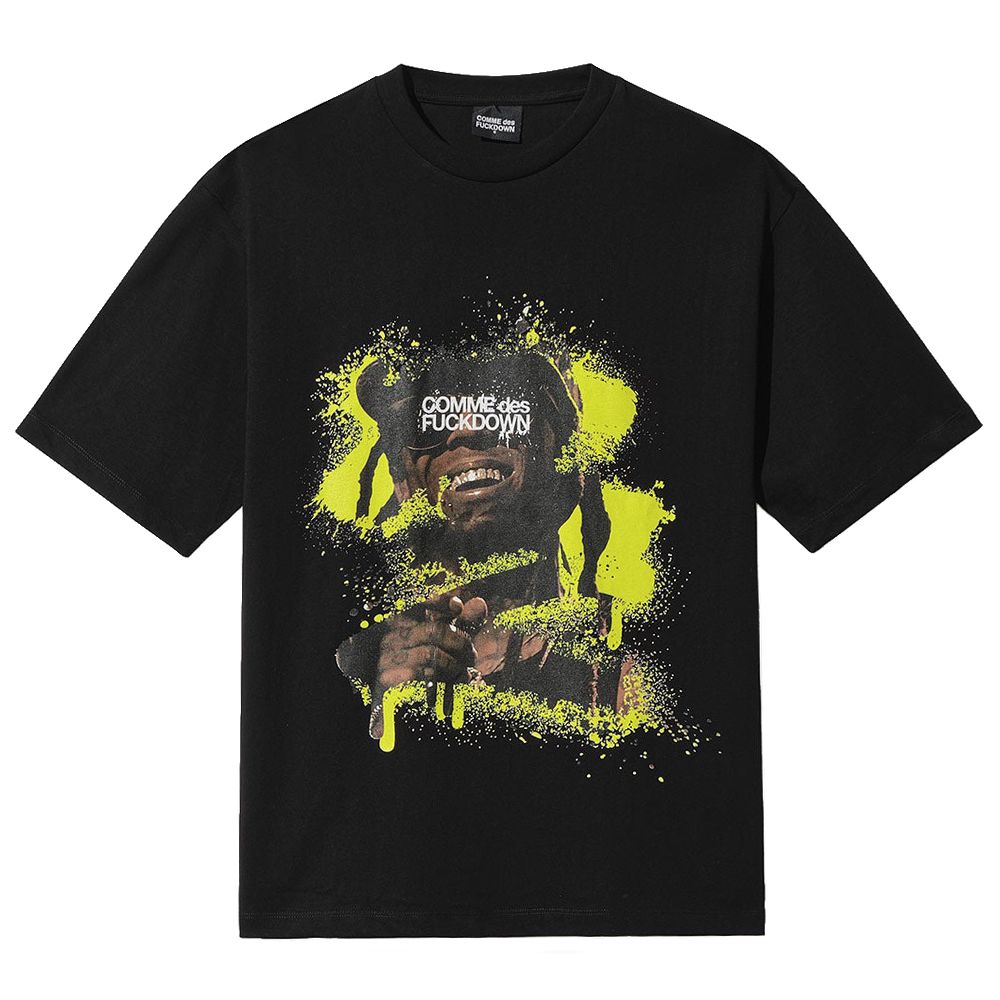 Schwarzes Baumwoll-T-Shirt