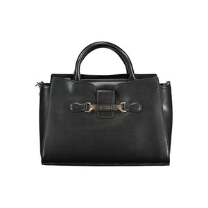 Schwarze Handtasche aus Polyethylen