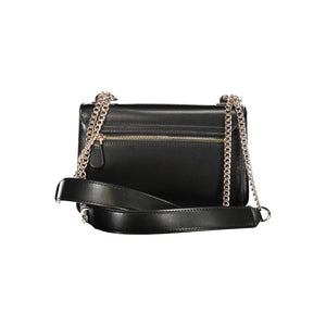 Schwarze Handtasche aus Polyethylen