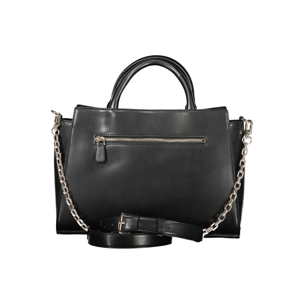 Schwarze Handtasche aus Polyethylen