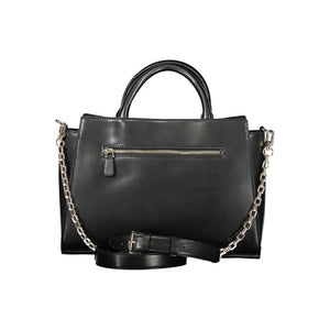 Schwarze Handtasche aus Polyethylen