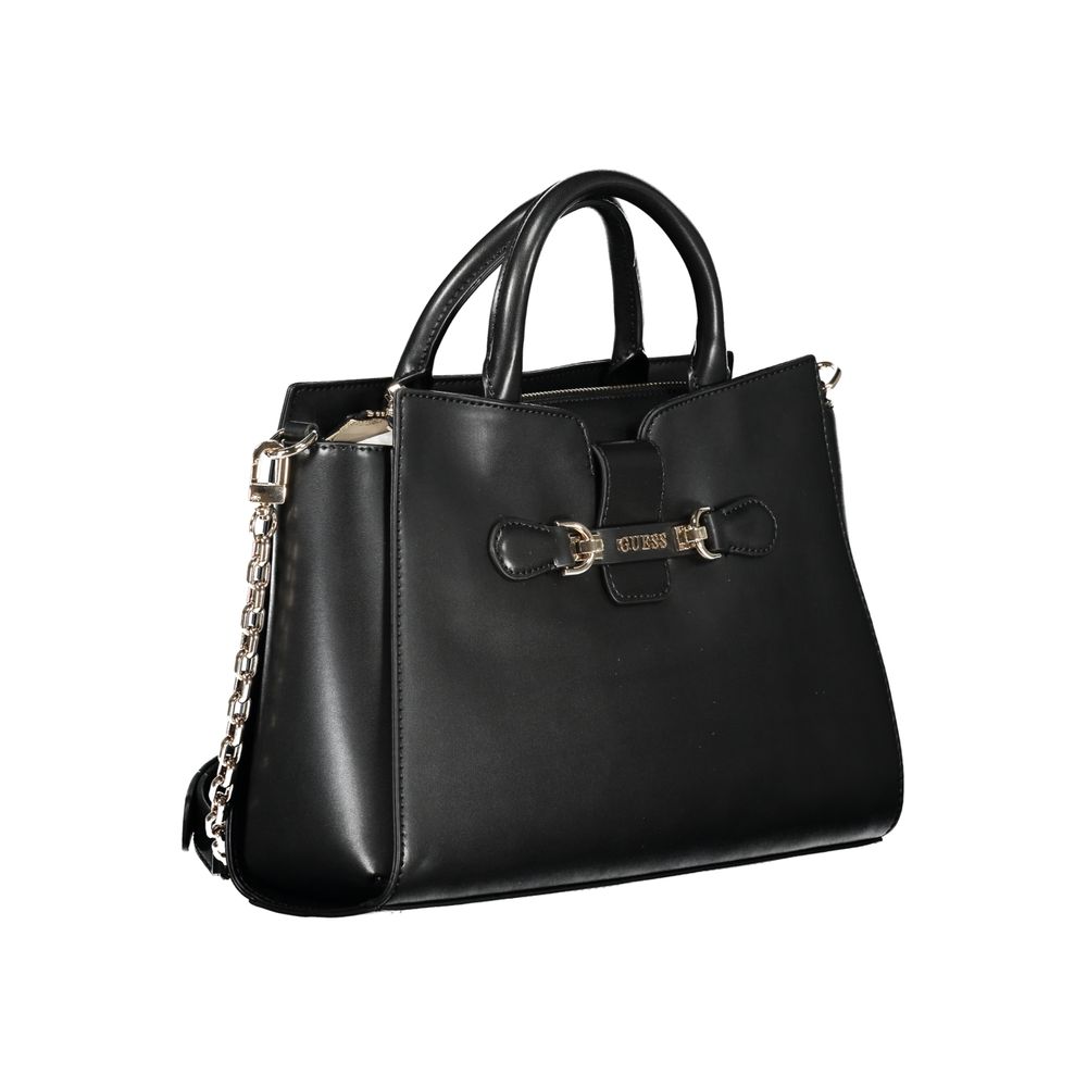 Schwarze Handtasche aus Polyethylen