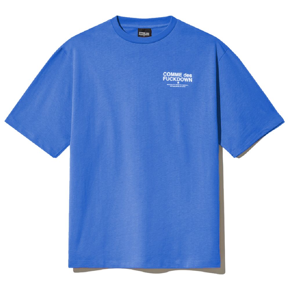 Blaues Baumwoll-T-Shirt