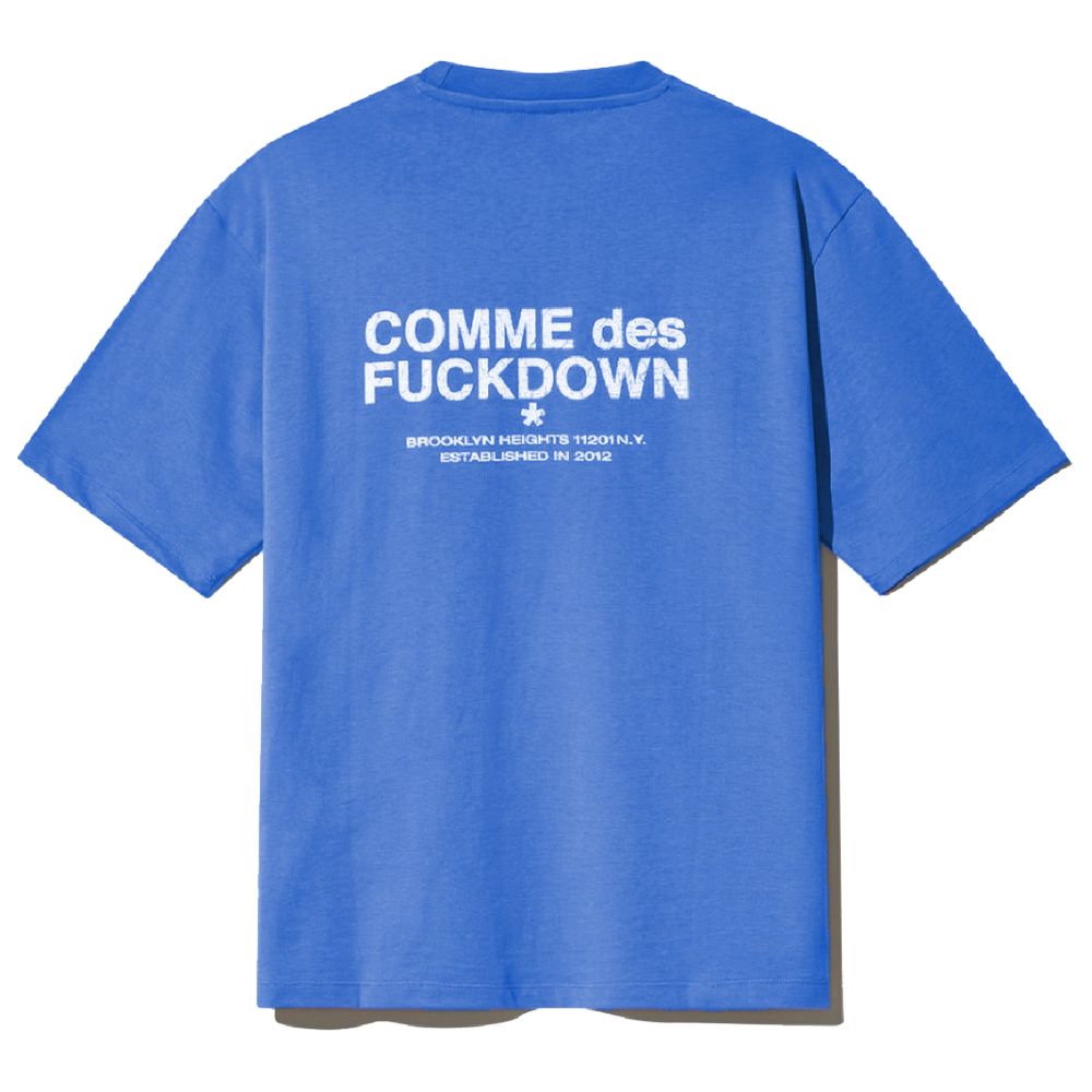 Blaues Baumwoll-T-Shirt