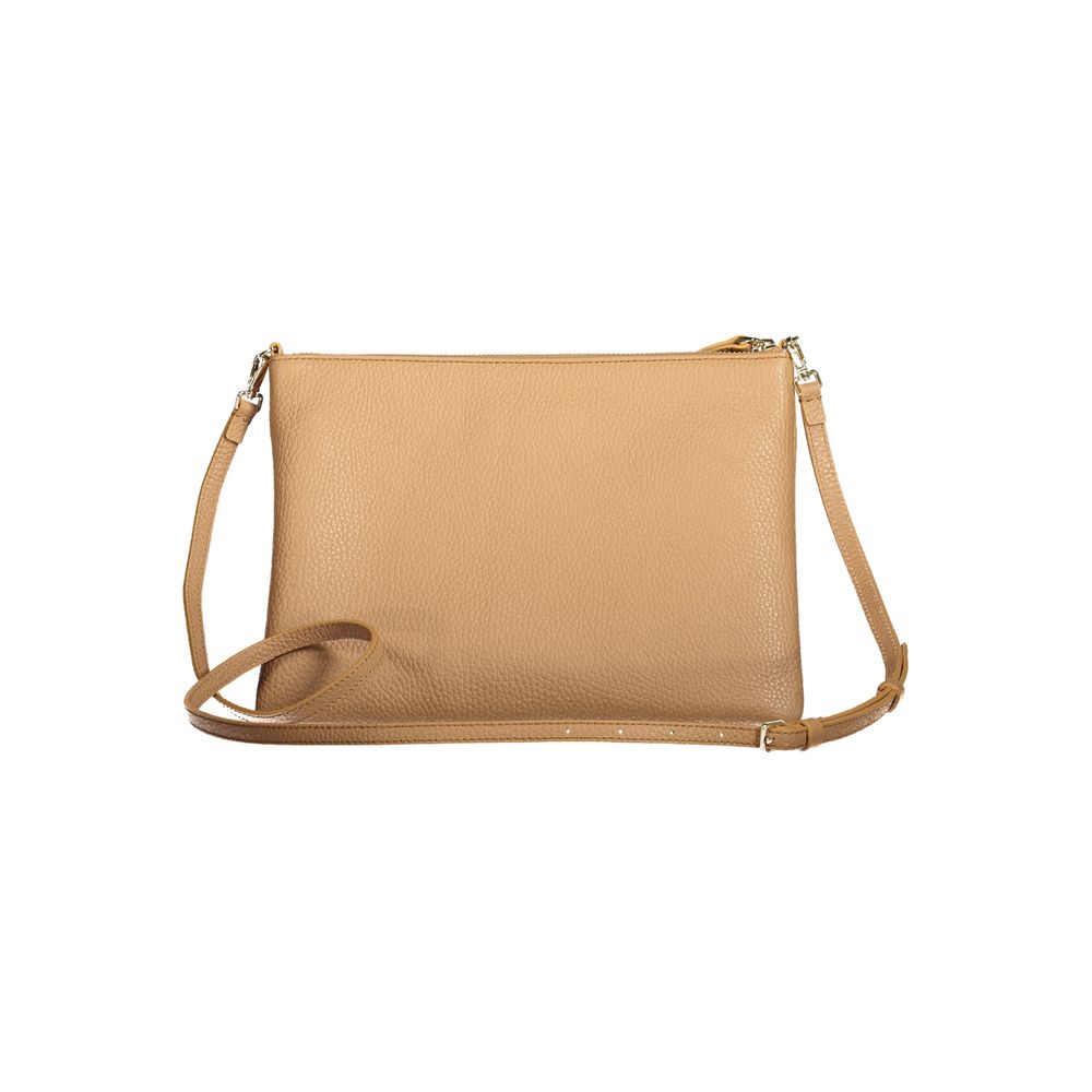 Braune Lederhandtasche