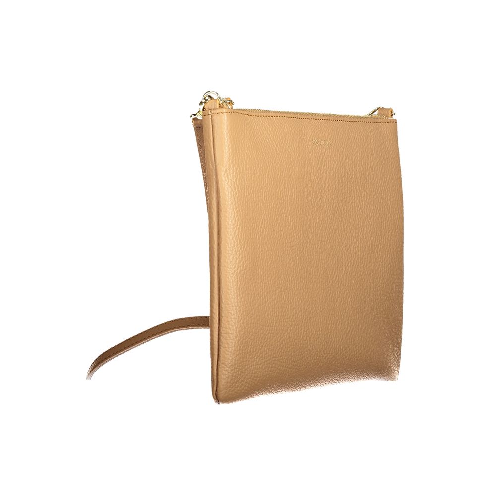 Braune Lederhandtasche