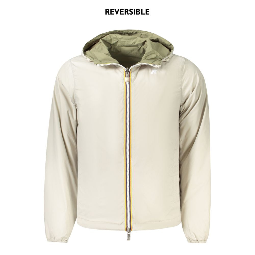 Grüne Nylonjacke