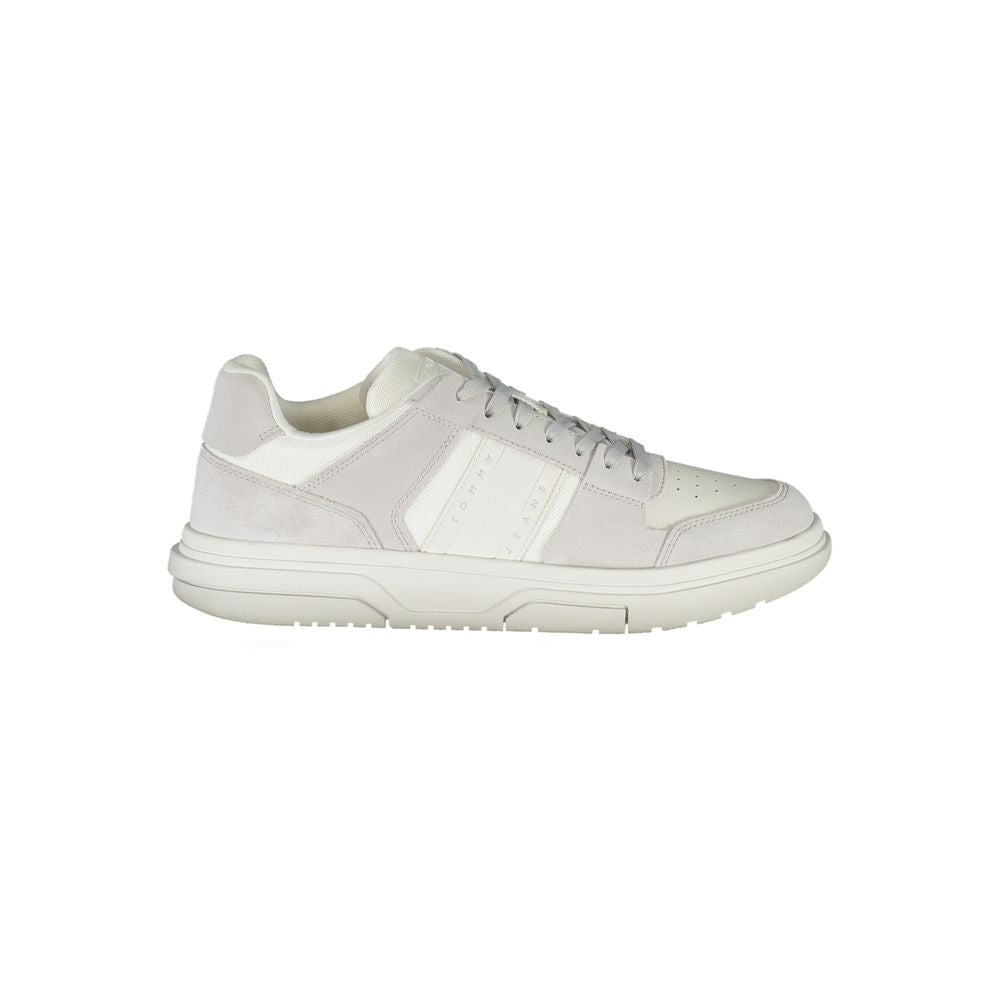 Weißer Polyester-Sneaker