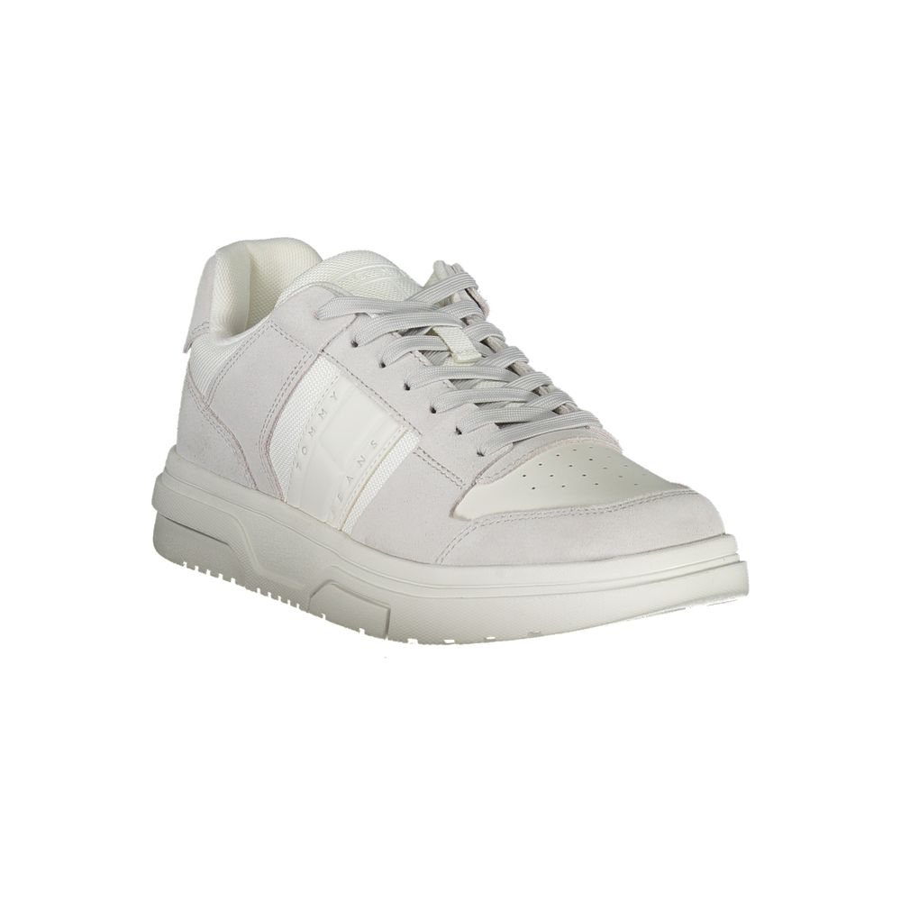 Weißer Polyester-Sneaker