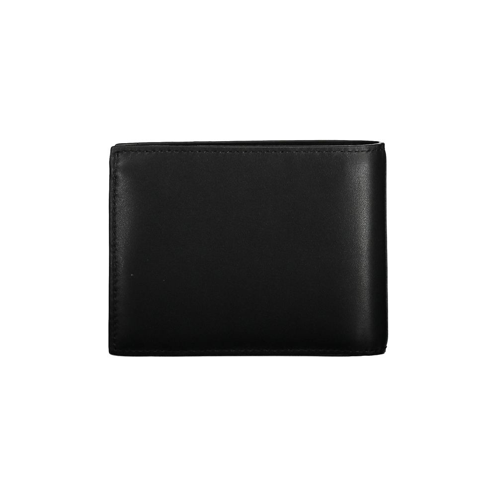 Schwarze Lederbrieftasche