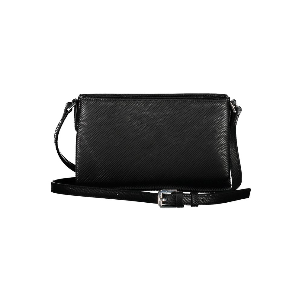 Schwarze Polyester-Handtasche
