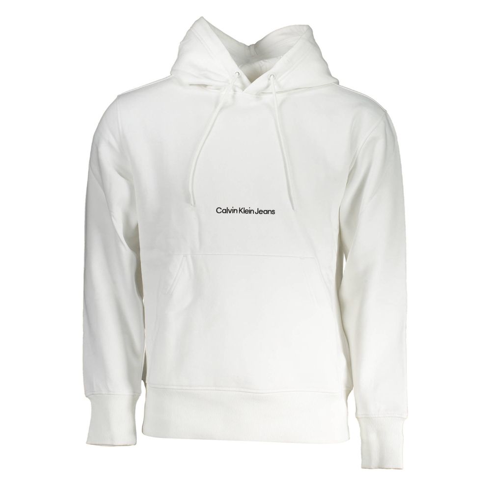Weißer Baumwollpullover