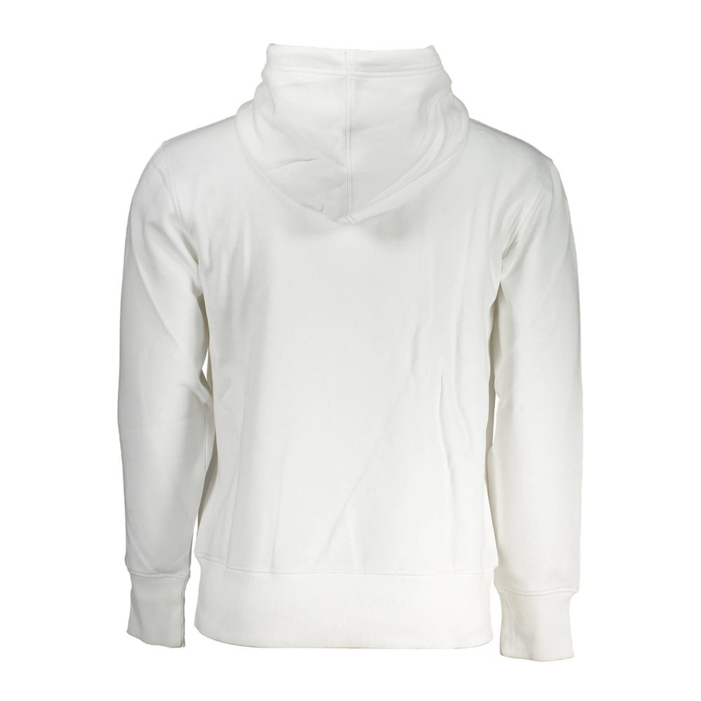 Weißer Baumwollpullover
