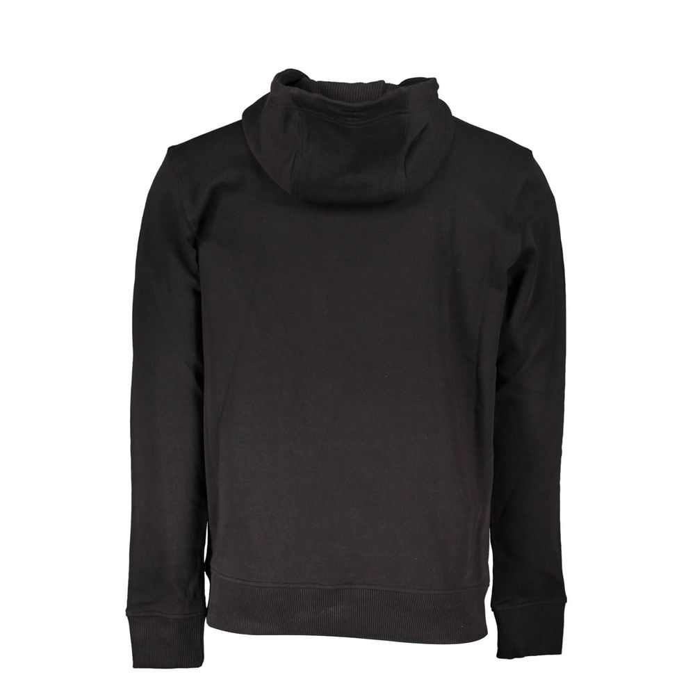 Schwarzer Baumwollpullover