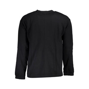 Schwarzer Baumwollpullover