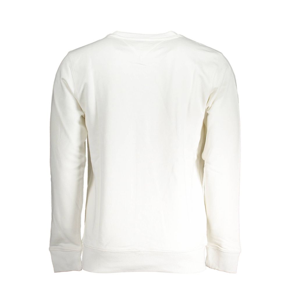 Weißer Baumwollpullover