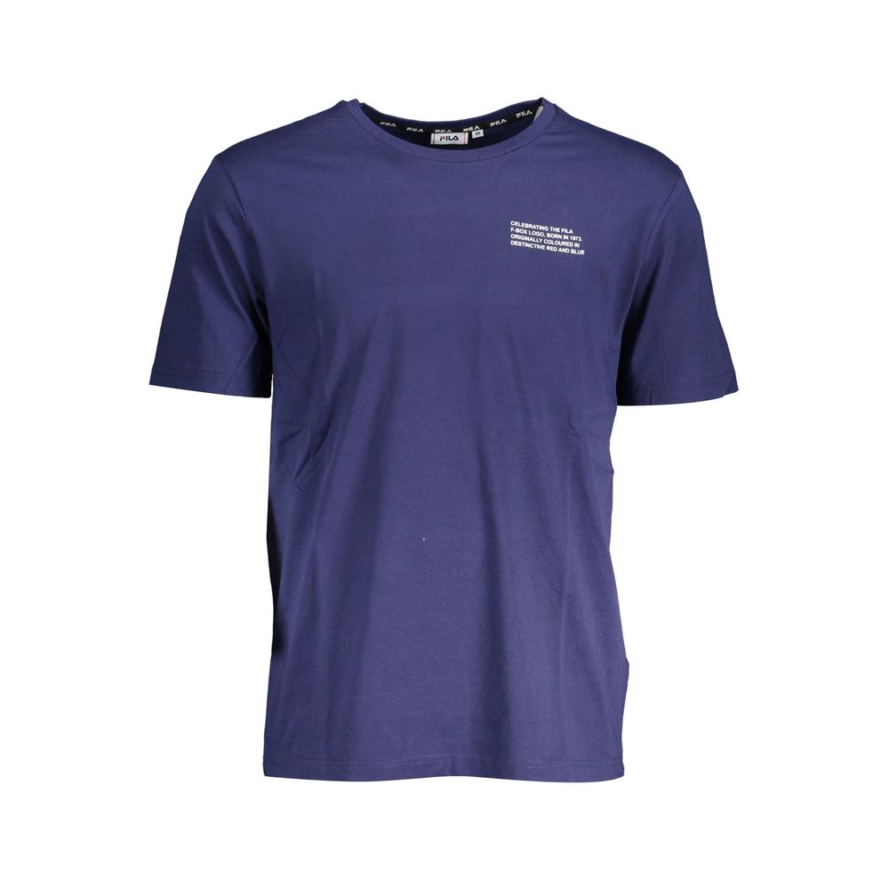 Blaues Baumwoll-T-Shirt