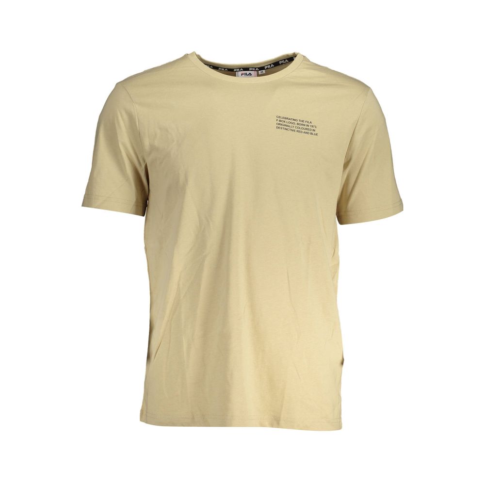 Beiges Baumwoll-T-Shirt