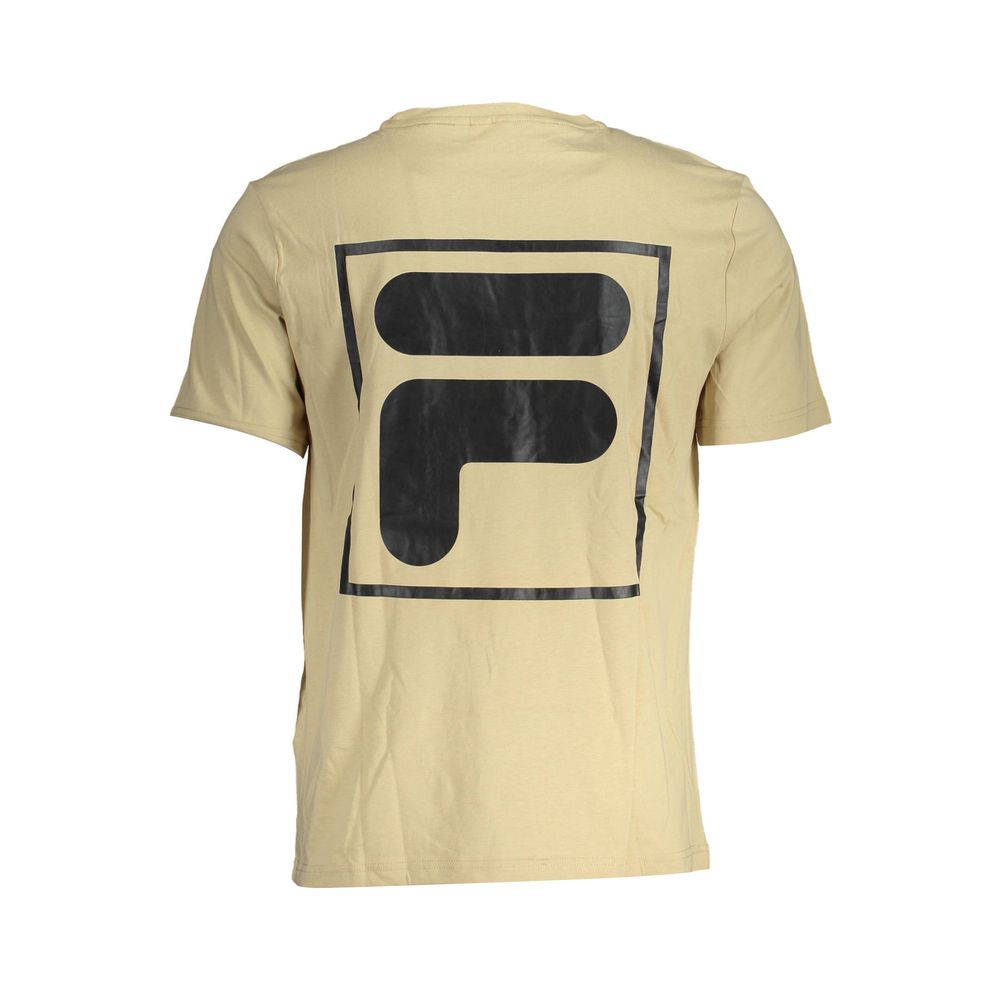 Beiges Baumwoll-T-Shirt