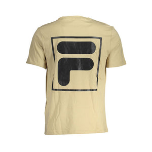 Beiges Baumwoll-T-Shirt