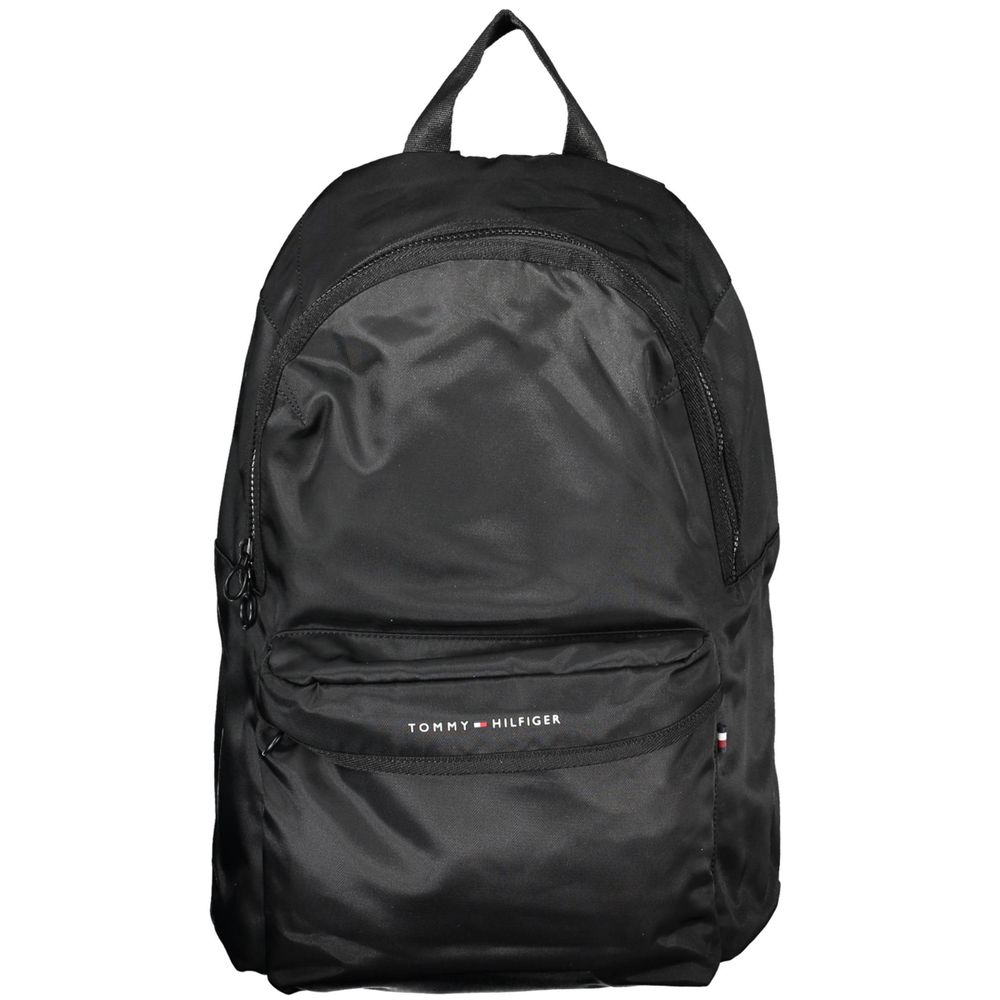 Schwarzer Polyester-Rucksack