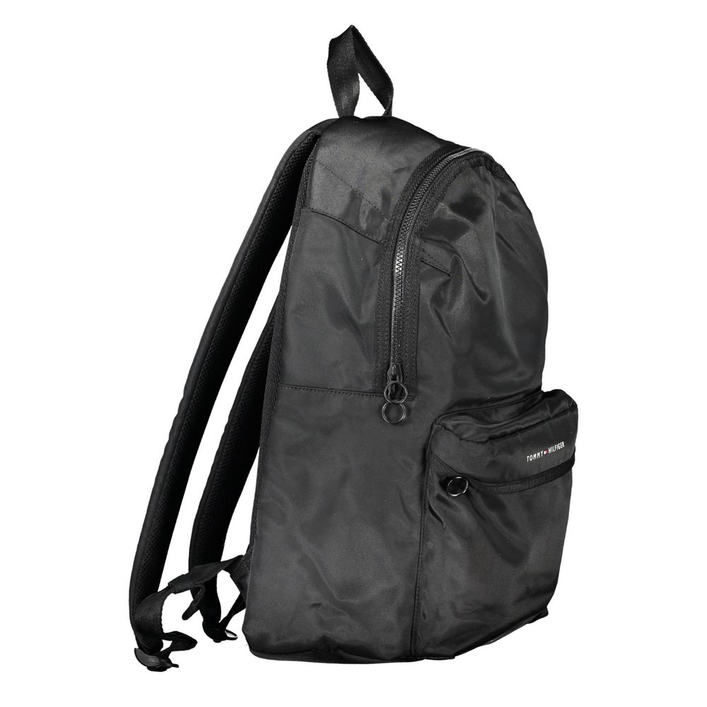 Schwarzer Polyester-Rucksack