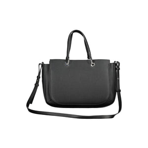 Schwarze Handtasche aus Polyethylen