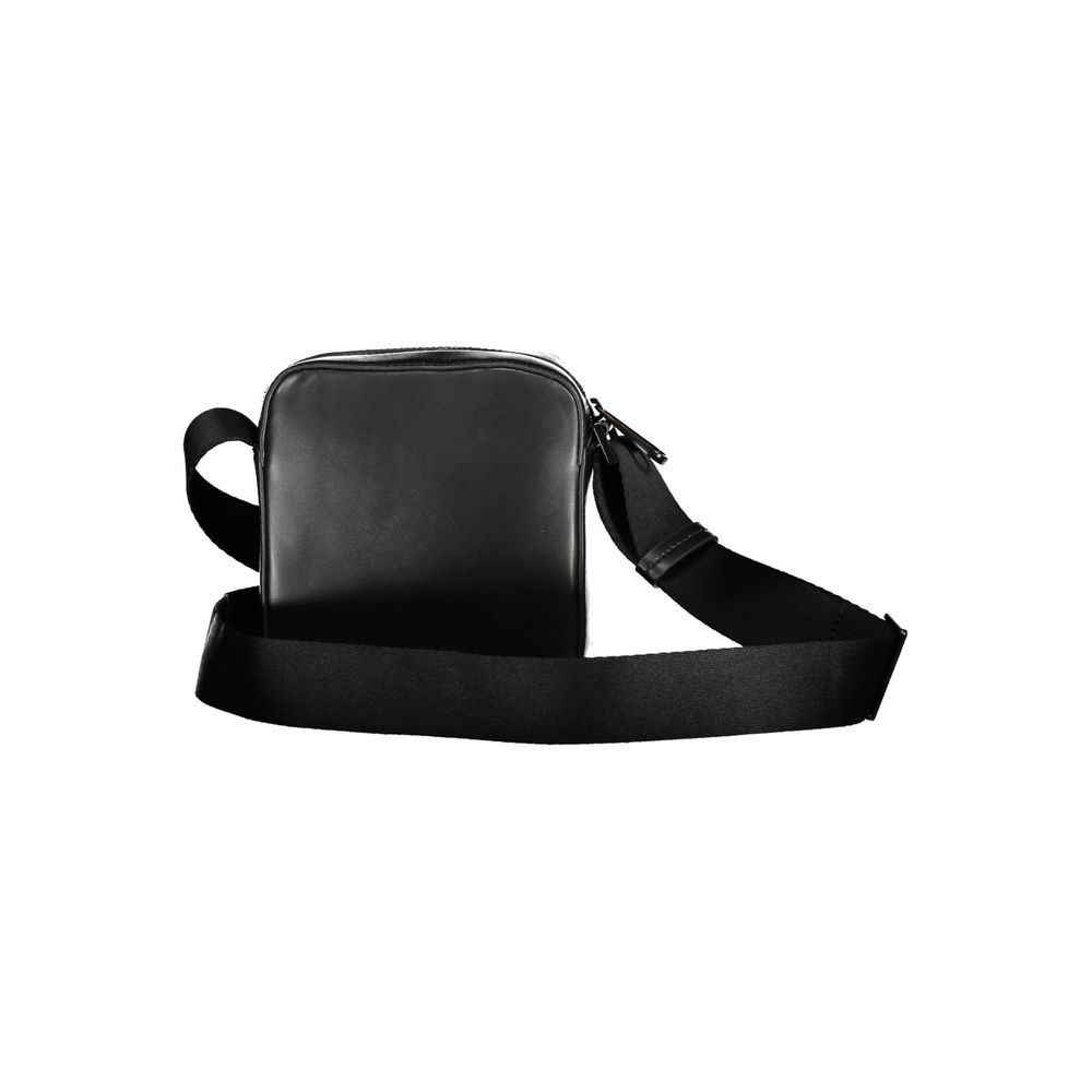 Schwarze Polyester-Umhängetasche