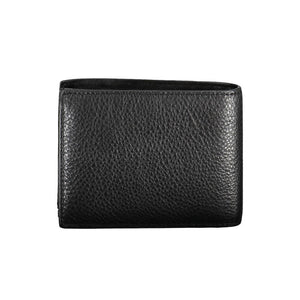 Schwarze Lederbrieftasche