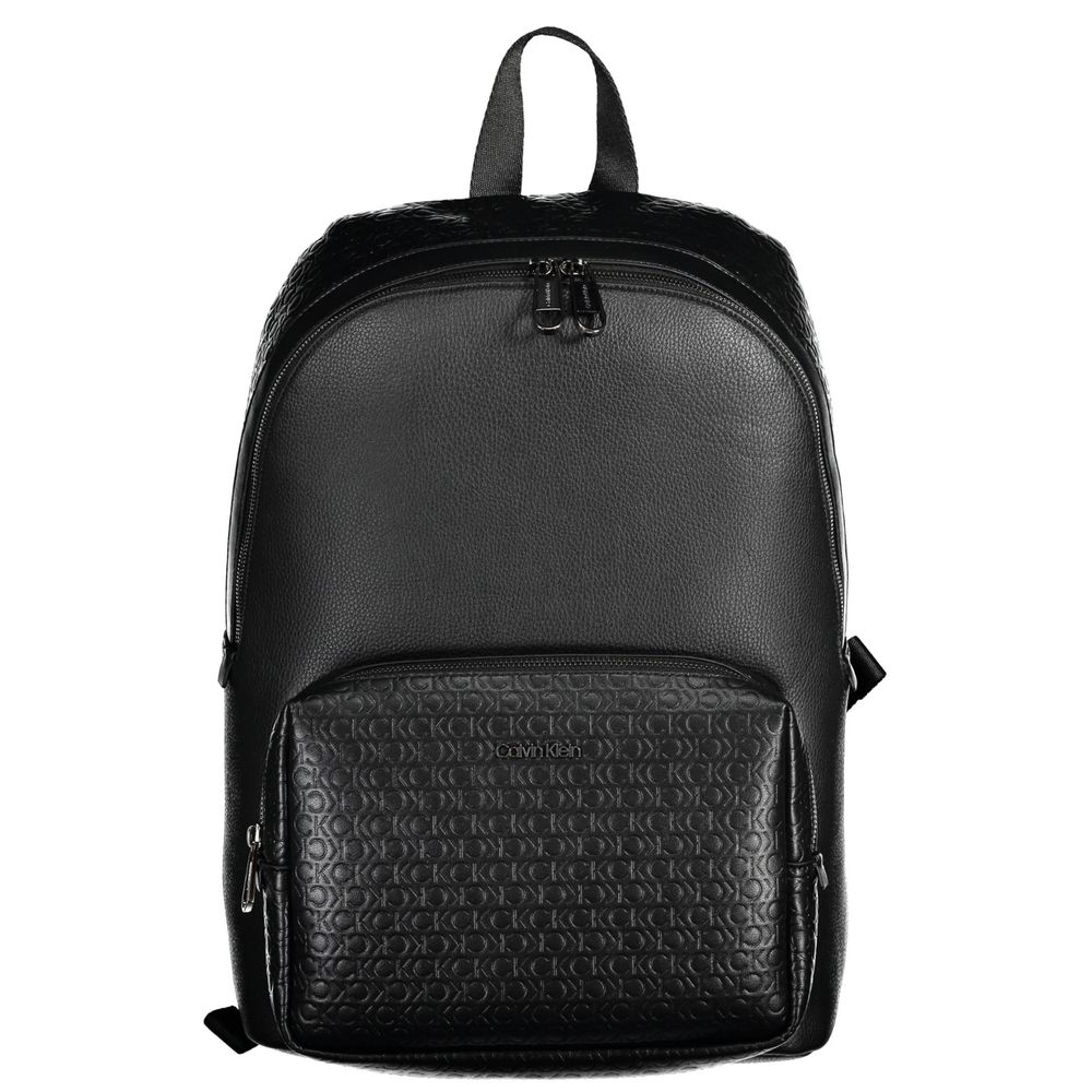 Schwarzer Polyester-Rucksack